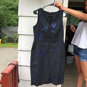 Ann Taylor dress gray and blue